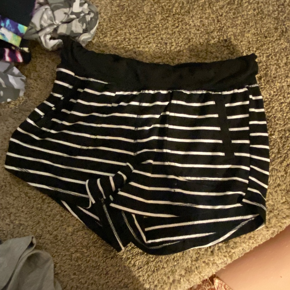 Small sized striped shorts
